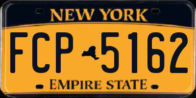 NY license plate FCP5162