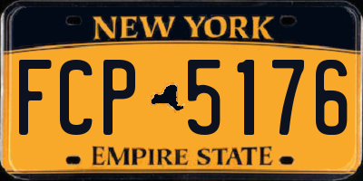 NY license plate FCP5176