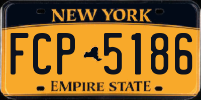 NY license plate FCP5186