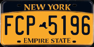 NY license plate FCP5196