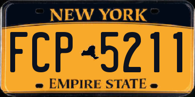 NY license plate FCP5211
