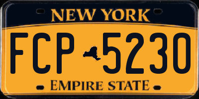 NY license plate FCP5230