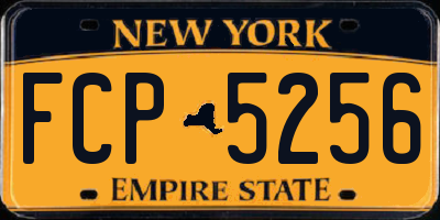 NY license plate FCP5256