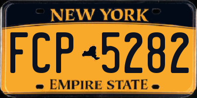 NY license plate FCP5282