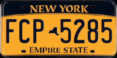 NY license plate FCP5285