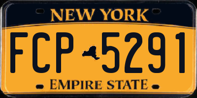 NY license plate FCP5291