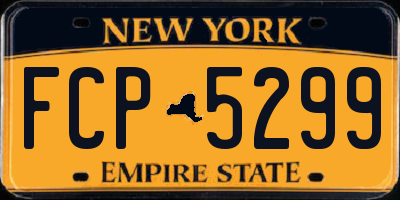 NY license plate FCP5299