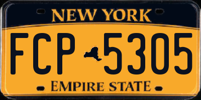 NY license plate FCP5305
