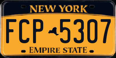 NY license plate FCP5307
