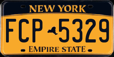 NY license plate FCP5329