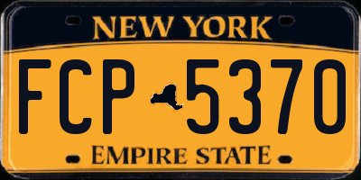 NY license plate FCP5370