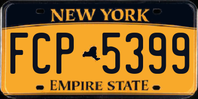 NY license plate FCP5399
