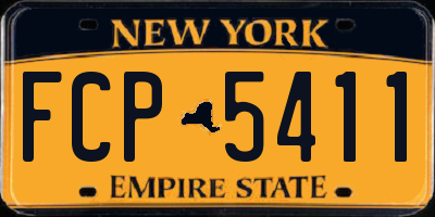 NY license plate FCP5411