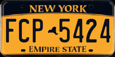 NY license plate FCP5424