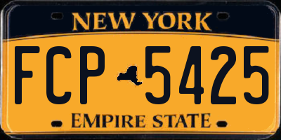 NY license plate FCP5425