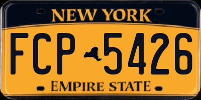 NY license plate FCP5426