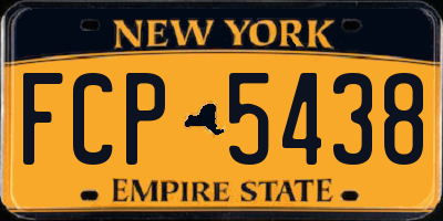 NY license plate FCP5438