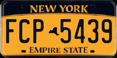 NY license plate FCP5439