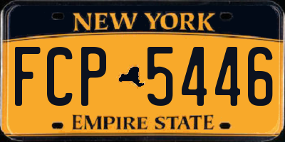 NY license plate FCP5446