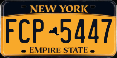 NY license plate FCP5447