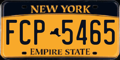 NY license plate FCP5465