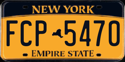 NY license plate FCP5470