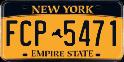 NY license plate FCP5471