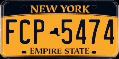 NY license plate FCP5474