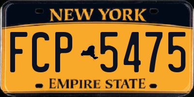 NY license plate FCP5475