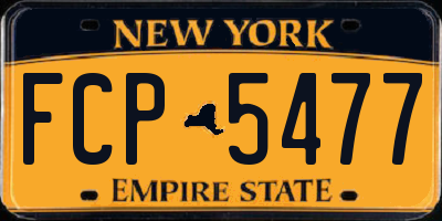 NY license plate FCP5477