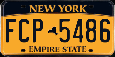 NY license plate FCP5486