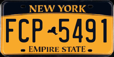 NY license plate FCP5491