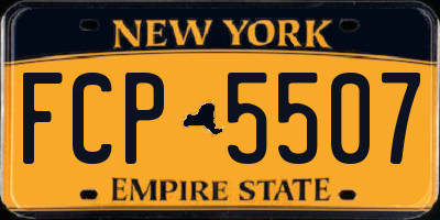 NY license plate FCP5507