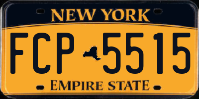 NY license plate FCP5515