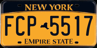 NY license plate FCP5517