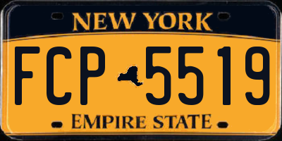 NY license plate FCP5519