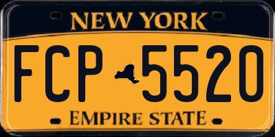 NY license plate FCP5520