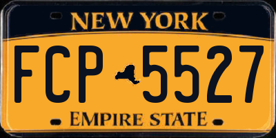 NY license plate FCP5527