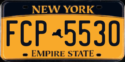 NY license plate FCP5530
