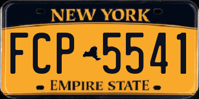 NY license plate FCP5541