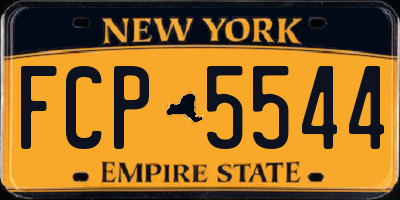 NY license plate FCP5544