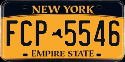 NY license plate FCP5546