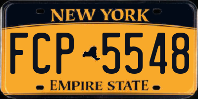 NY license plate FCP5548