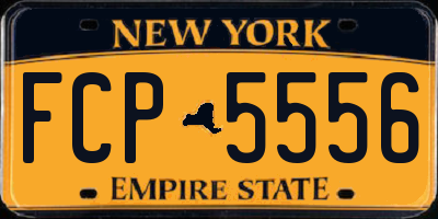 NY license plate FCP5556