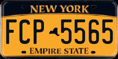 NY license plate FCP5565