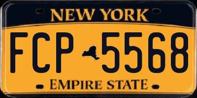 NY license plate FCP5568