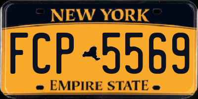 NY license plate FCP5569
