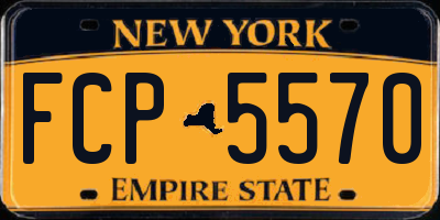 NY license plate FCP5570