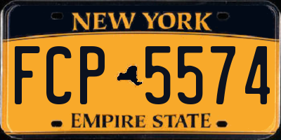 NY license plate FCP5574