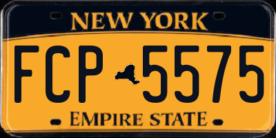 NY license plate FCP5575